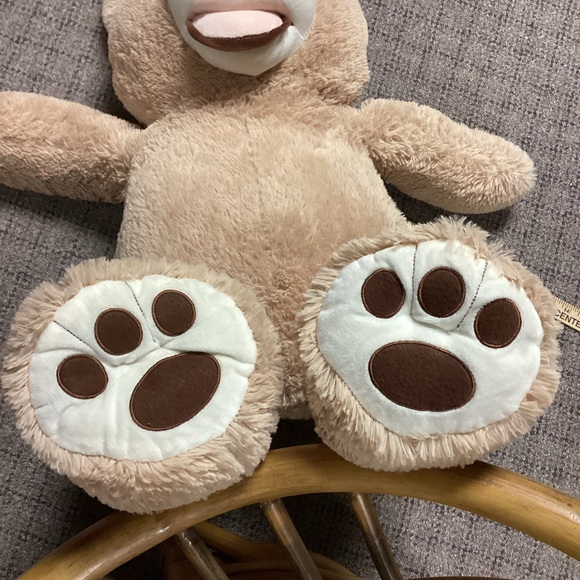 Giant 36” Plush Tan & Brown Stuffed Teddy Bear NEW - Picture 8 of 10